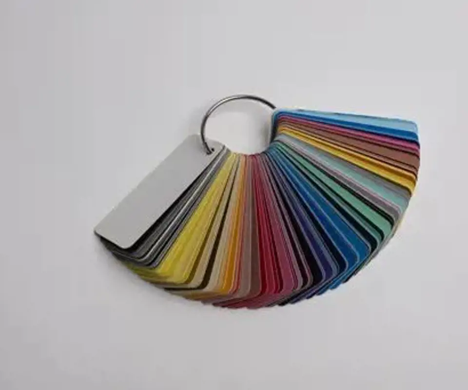 car paint shade card